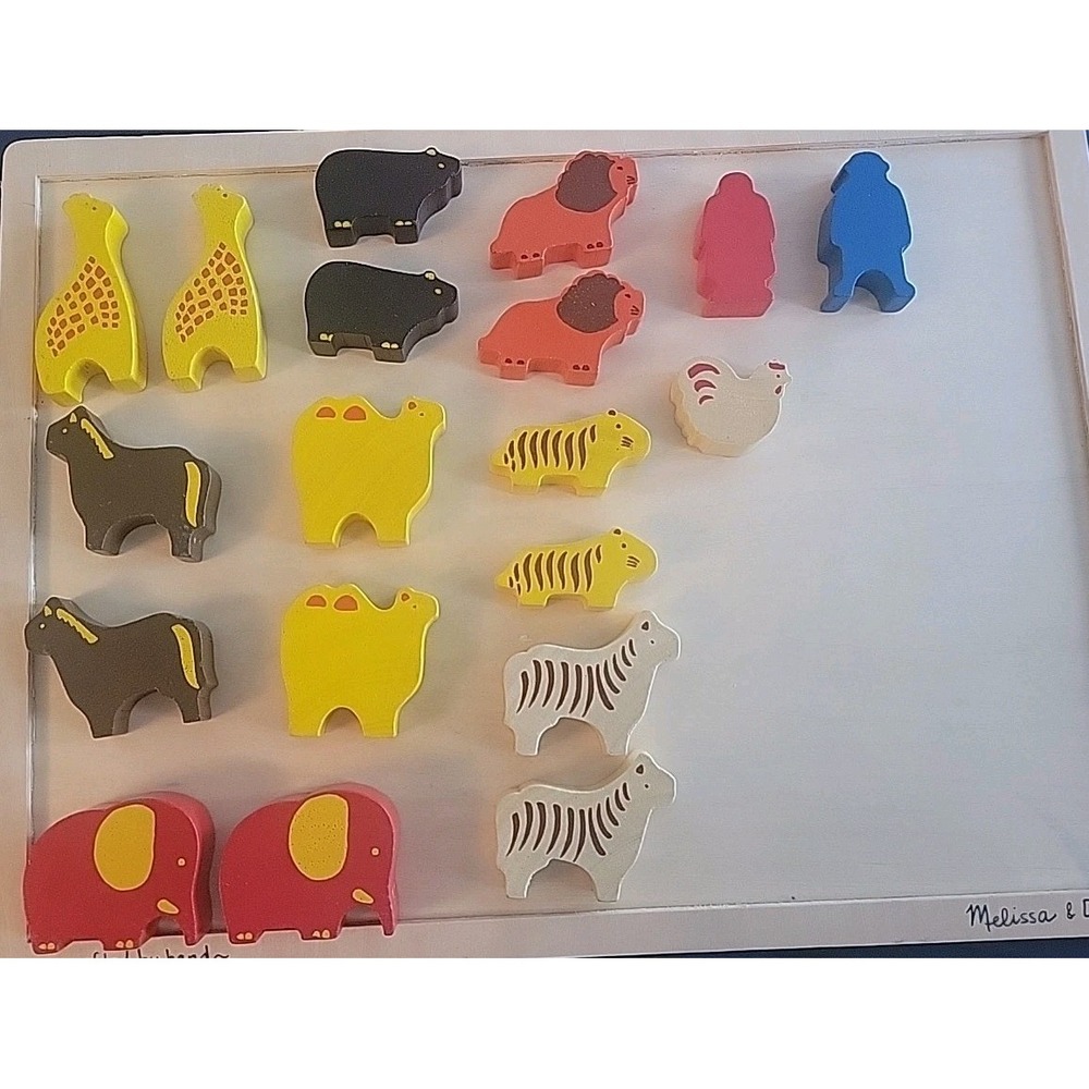 PlanToys Noah's Ark Two by Two Wooden Toy Set 1980s Vintage